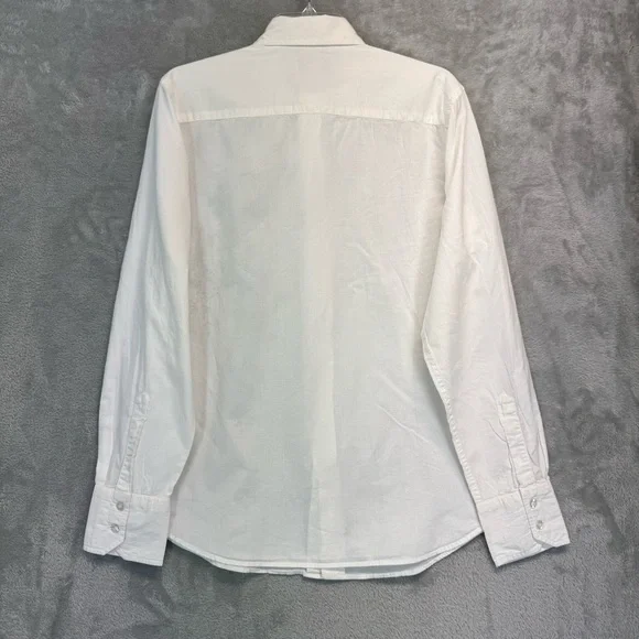 Rare Vintage White Floral Embroidered Men's Shirt Size M - Picture 6 of 6